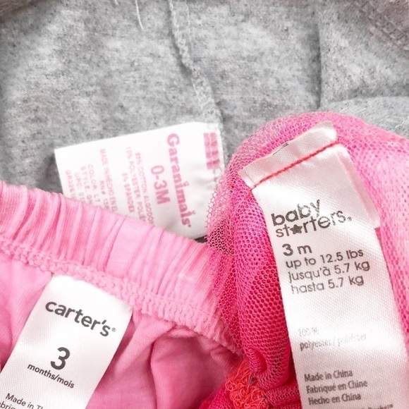 Carter’s, Baby Starters & Garanimals bottoms set - Picture 3 of 4